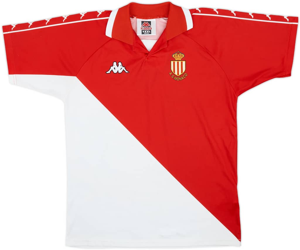 2000-01 Monaco Basic Home Shirt - 5/10 - (YXXL)