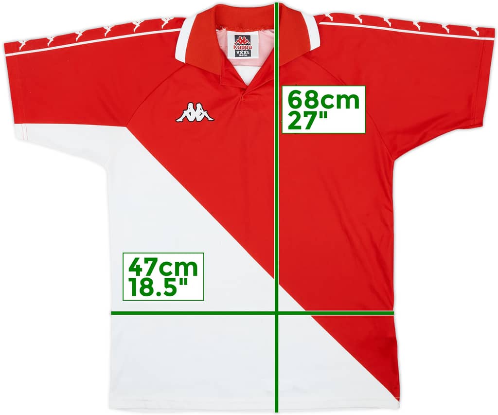 2000-01 Monaco Basic Home Shirt - 5/10 - (YXXL)