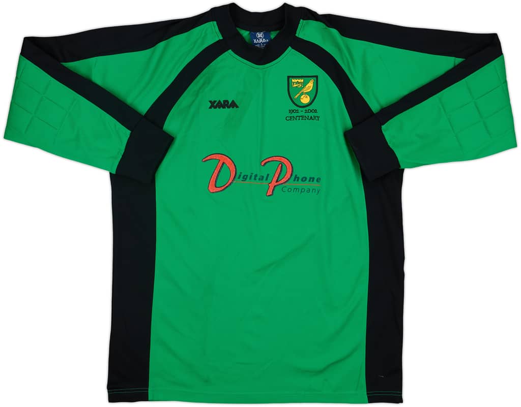 2002-03 Norwich GK Shirt - 8/10 - (L)