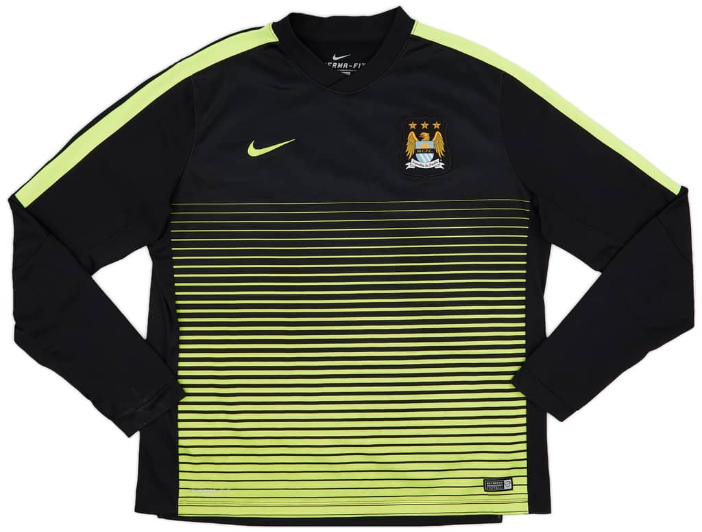 2014-15 Manchester City Nike Therma-Fit Sweat Top - 8/10 - (XXL)