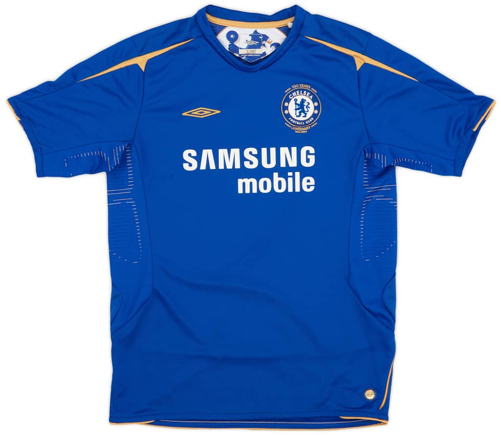 2005-06 Chelsea Centenary Home Shirt - 8/10 - (XL.Boys)