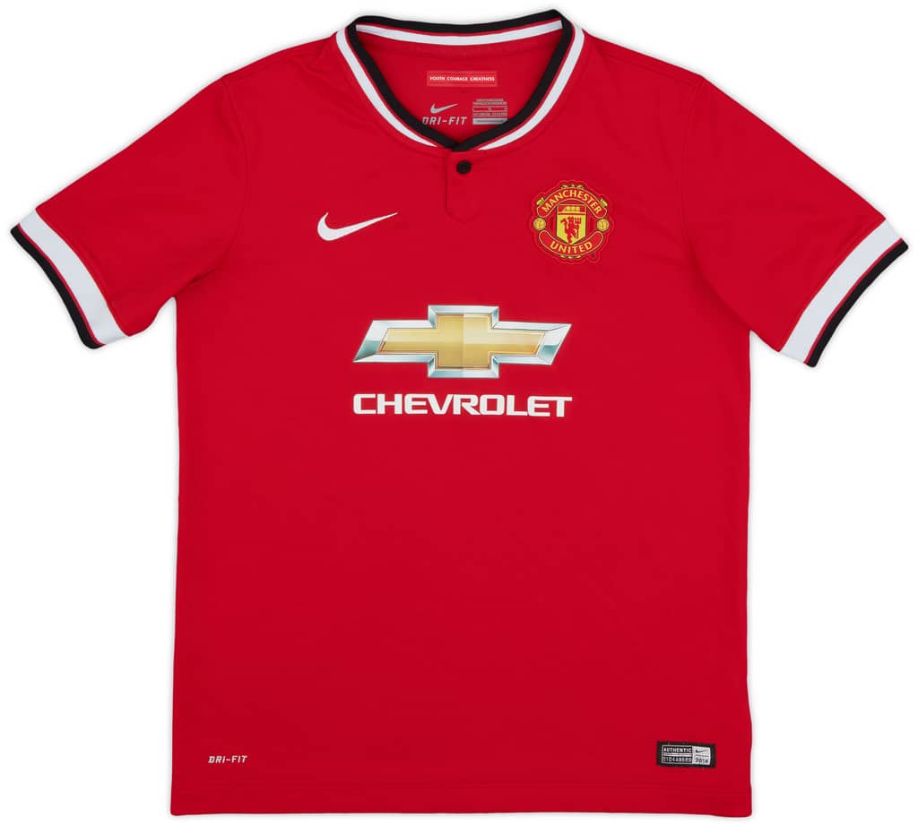 2014-15 Manchester United Home Shirt - 8/10 - (L.Boys)