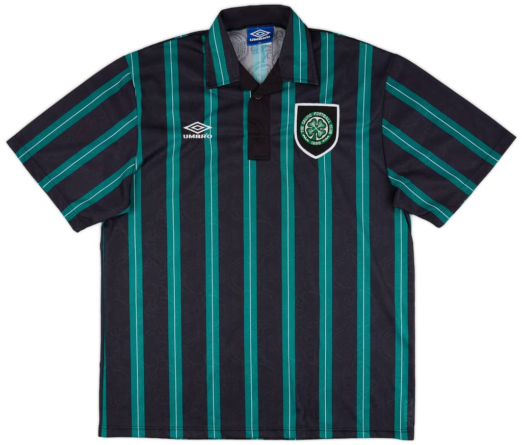 1992-93 Celtic Away Shirt - 9/10 - (XL)