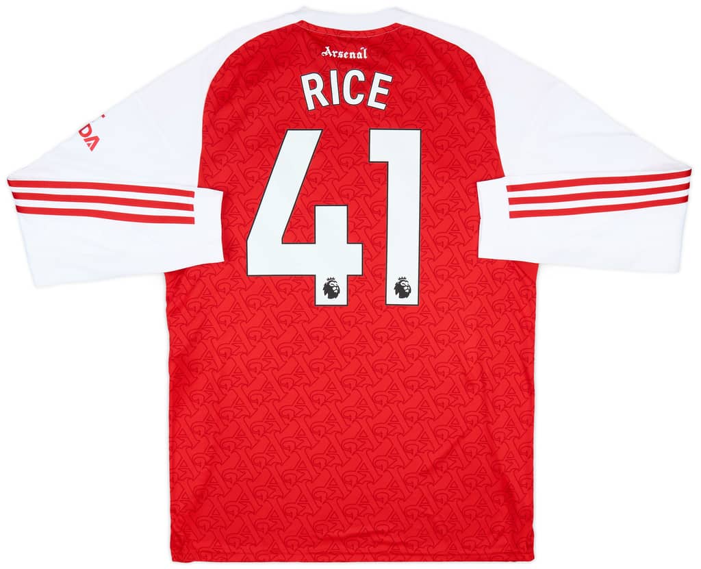2025-26 Arsenal Home L/S Shirt Rice #41