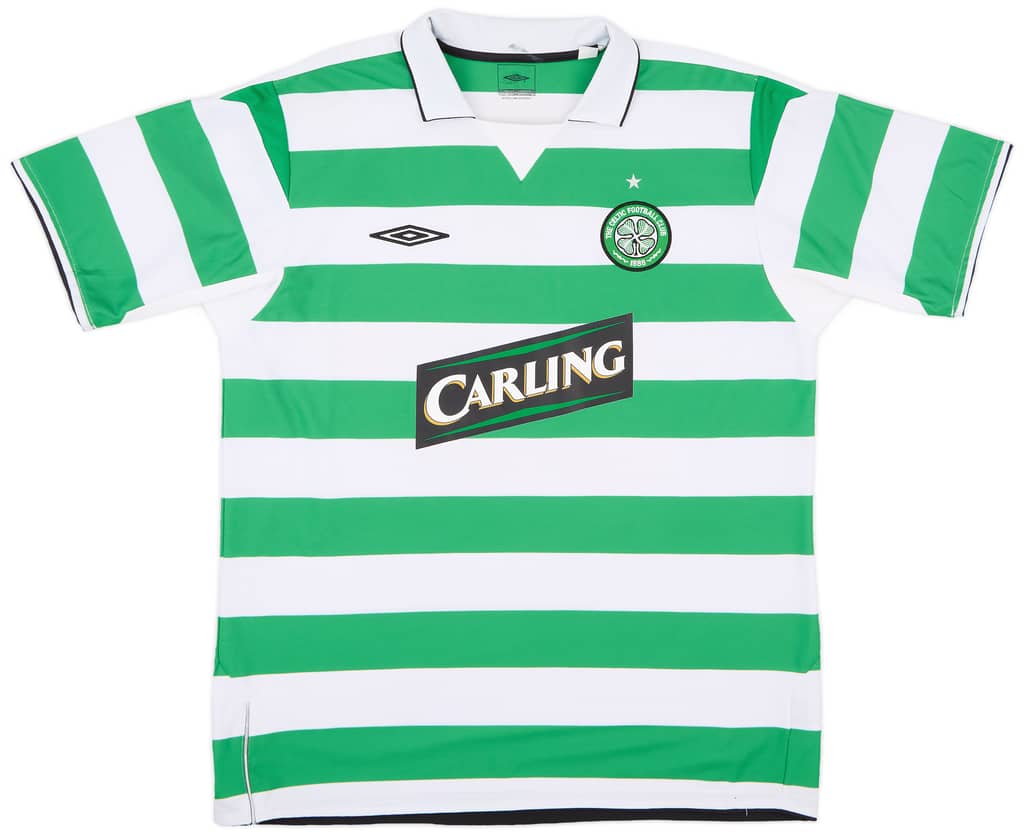 2004-05 Celtic Home Shirt Lennon #18 - 9/10 - (XL)