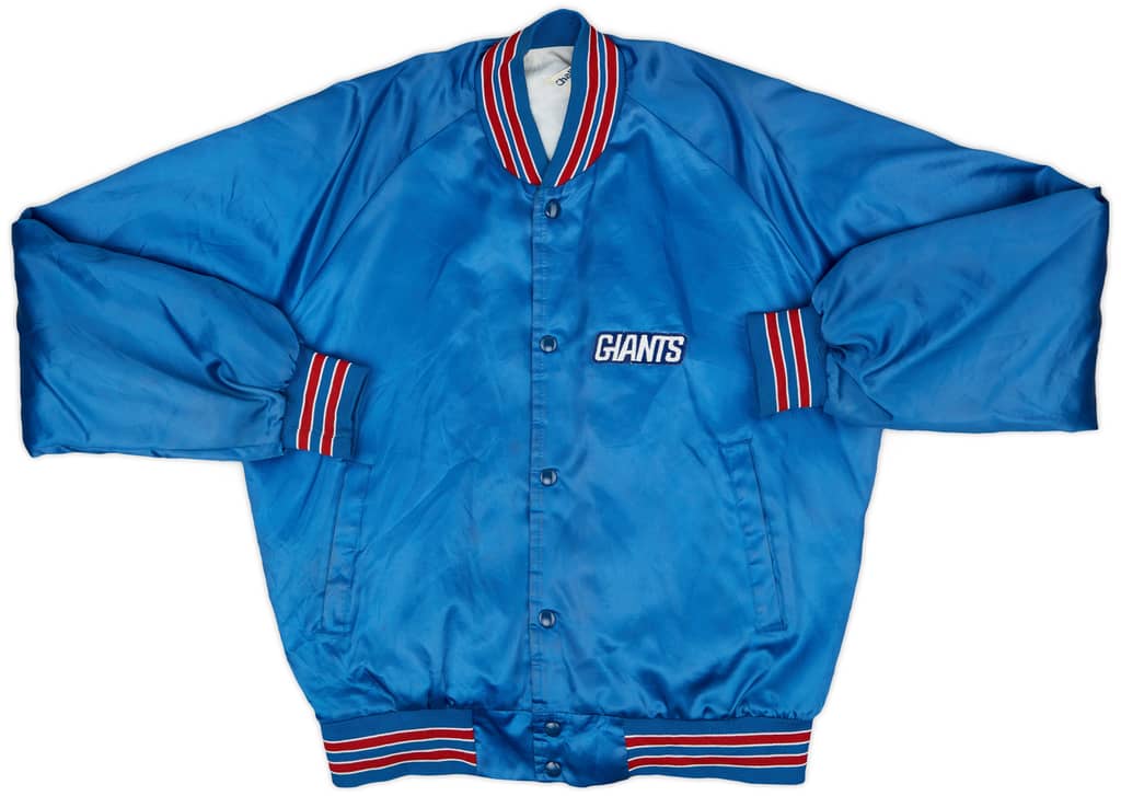 1980s New York Giants Chalk Line Satin Varsity Jacket - 7/10 - (L)