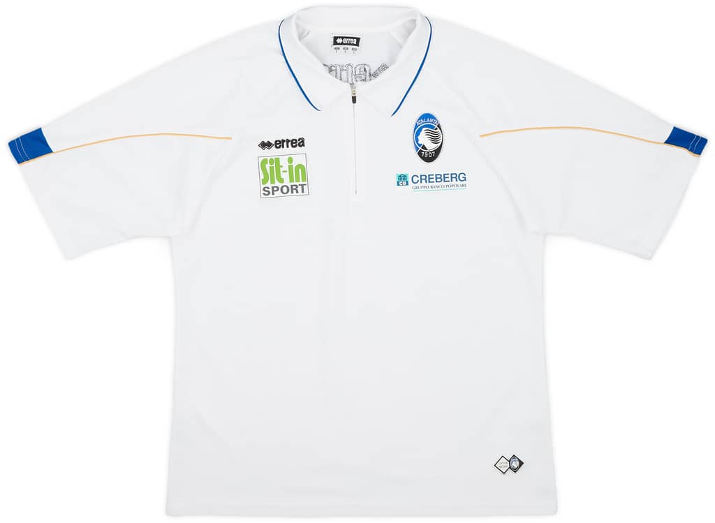 2007-08 Atalanta Errea 1/4 Zip Polo Shirt - 7/10 - (L)