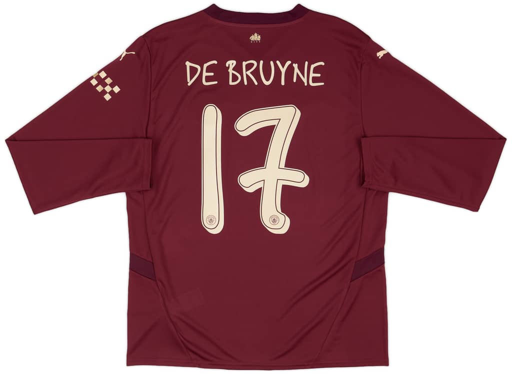 2024-25 Manchester City Third L/S Shirt De Bruyne #17