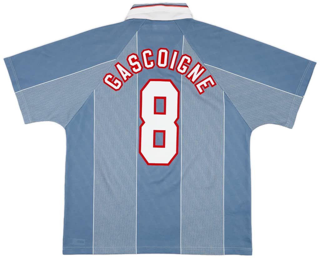1996-97 England Away Shirt Gascoigne #8 - 9/10 - (XL)