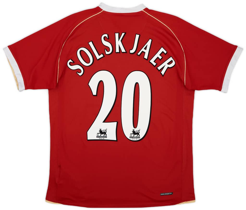 2006-07 Manchester United Home Shirt Solskjaer #20