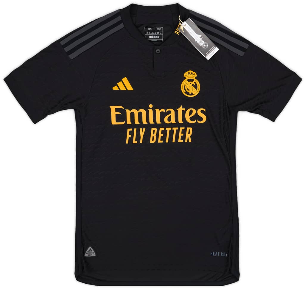 2023-24 Real Madrid Authentic Third Shirt Rodrygo #11 (XXL)