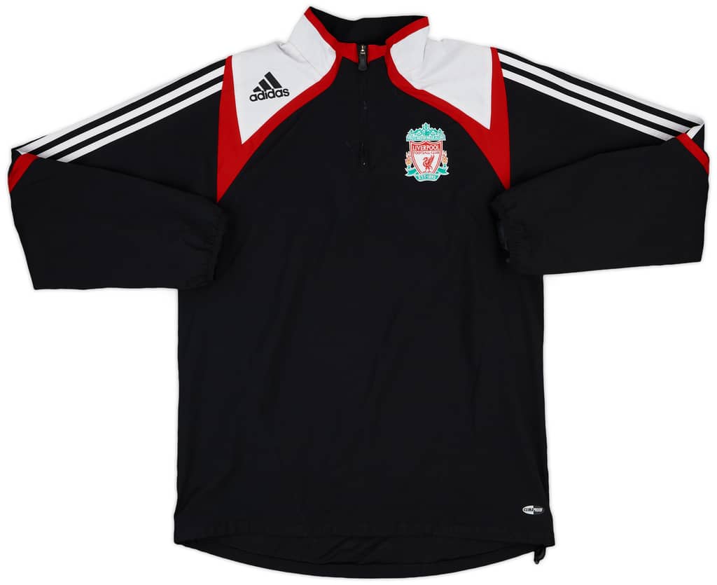 2007-08 Liverpool adidas 1/4 Zip Drill Top - 8/10 - (S)