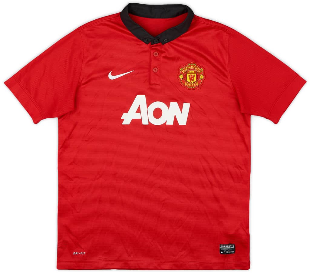 2013-14 Manchester United Home Shirt - 7/10 - (XL.Boys)