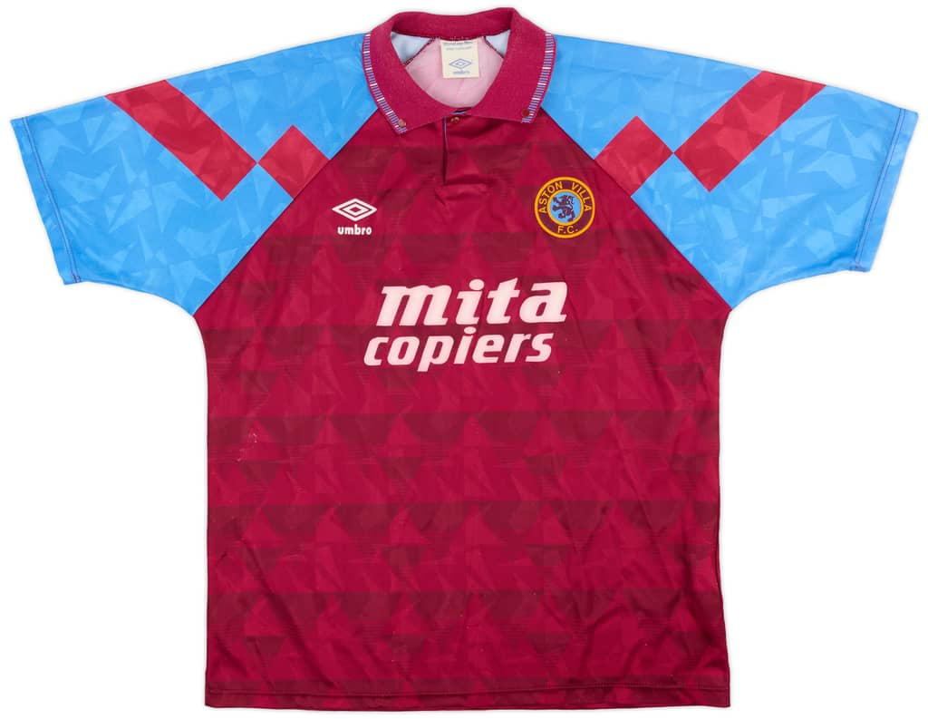 1990-92 Aston Villa Home Shirt - 8/10 - (L)