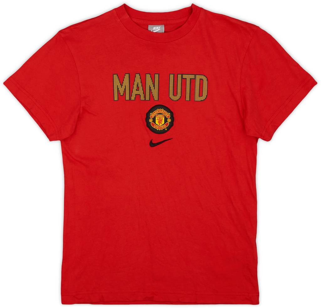 2009-10 Manchester United Nike Cotton Tee - 9/10 - (XL.Boys)