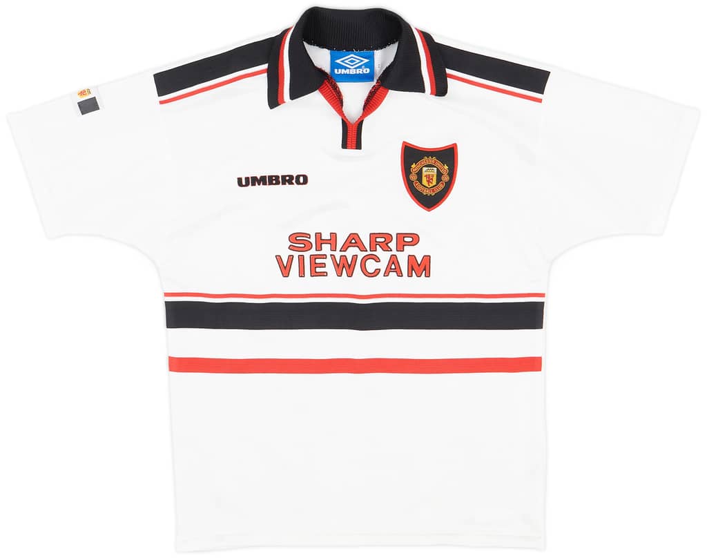 1997-99 Manchester United Away Shirt - 8/10 - (L.Boys)