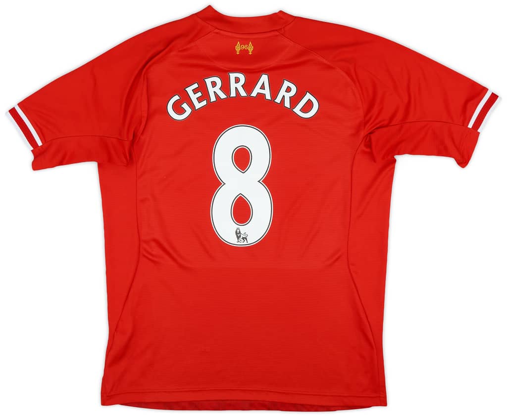 2013-14 Liverpool Home Shirt Gerrard #8 - 5/10 - (L)