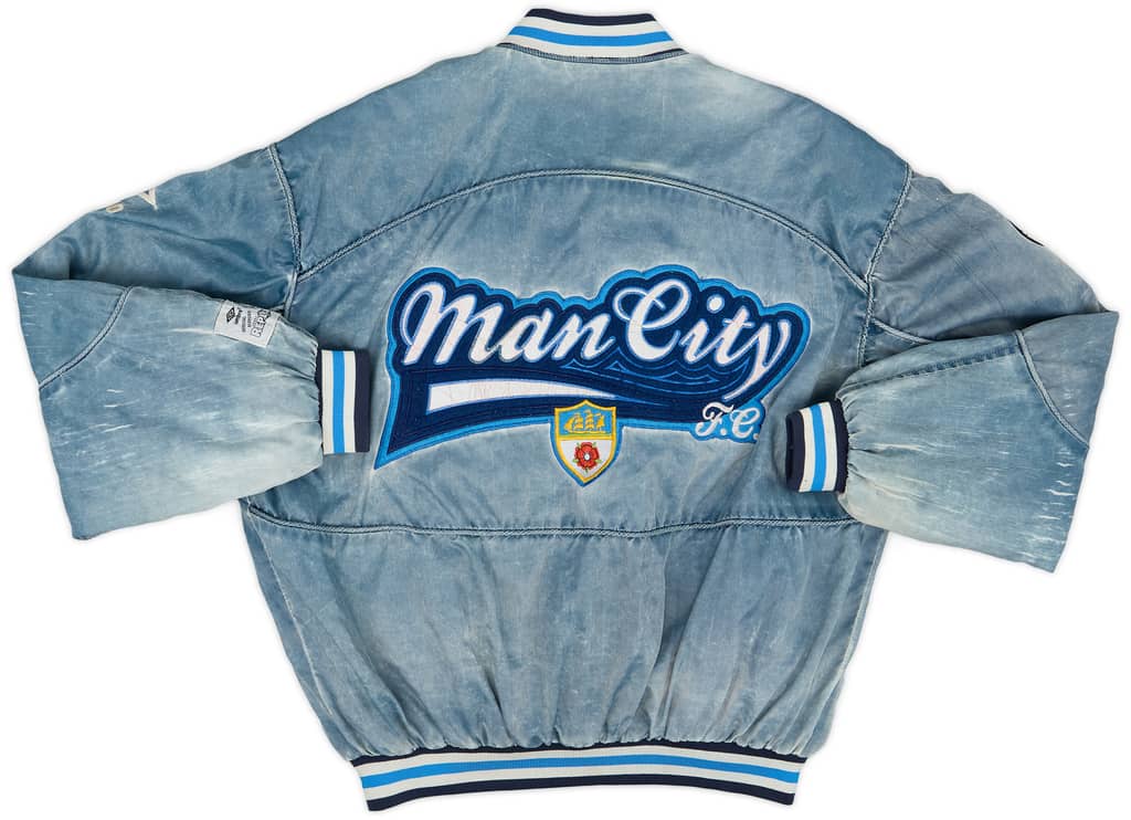 1990-92 Manchester City Umbro Bomber Jacket - 7/10 - (M)