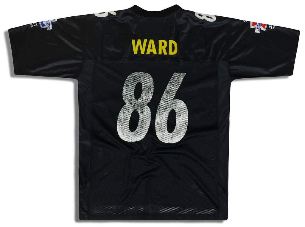 2006 Pittsburgh Steelers Ward #86 Reebok On Field Super Bowl XL Jersey (Home) L