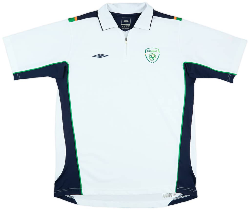 2004-06 Ireland Umbro 1/4 Zip Polo Shirt - 7/10 - (L)