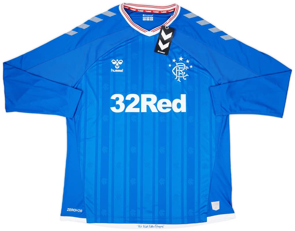 2019-20 Rangers Home L/S Shirt (XXL)