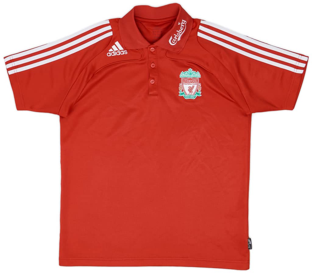 2008-09 Liverpool adidas Polo Shirt - 8/10 - (M)