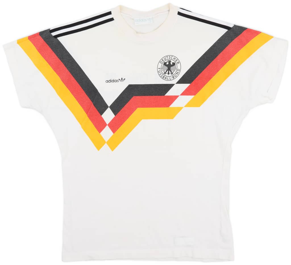 1990-92 Germany adidas Cotton Tee - 7/10 - (M)
