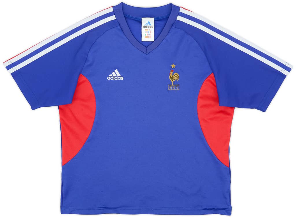 2002-04 France Home Shirt - 8/10 - (L.Boys)