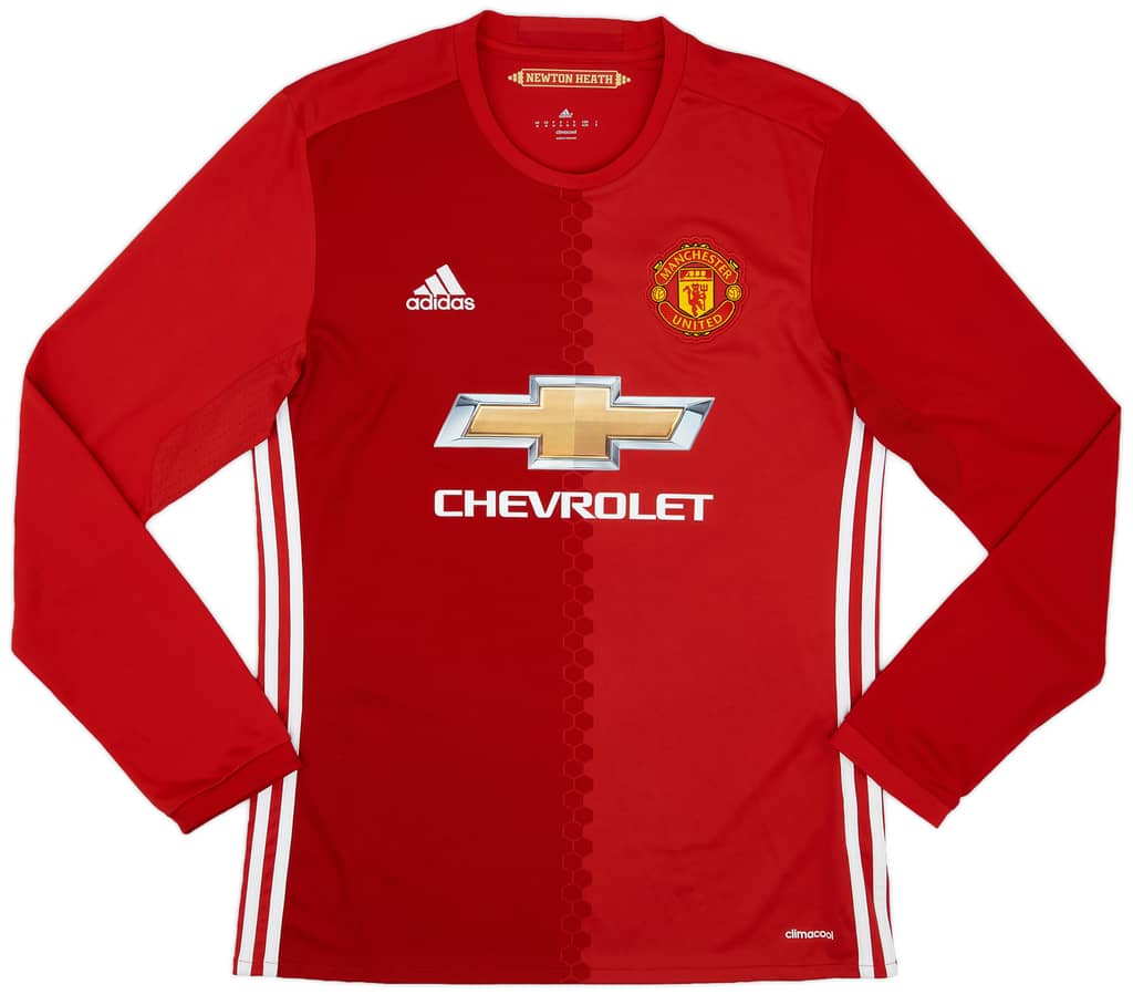 2016-17 Manchester United Home L/S Shirt Rooney #10 - 9/10 - (M)