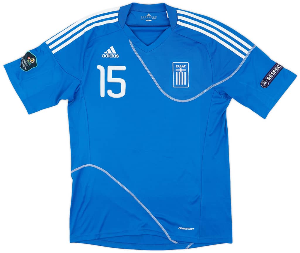 2010-11 Greece Match Issue Home Shirt Torosidis #15