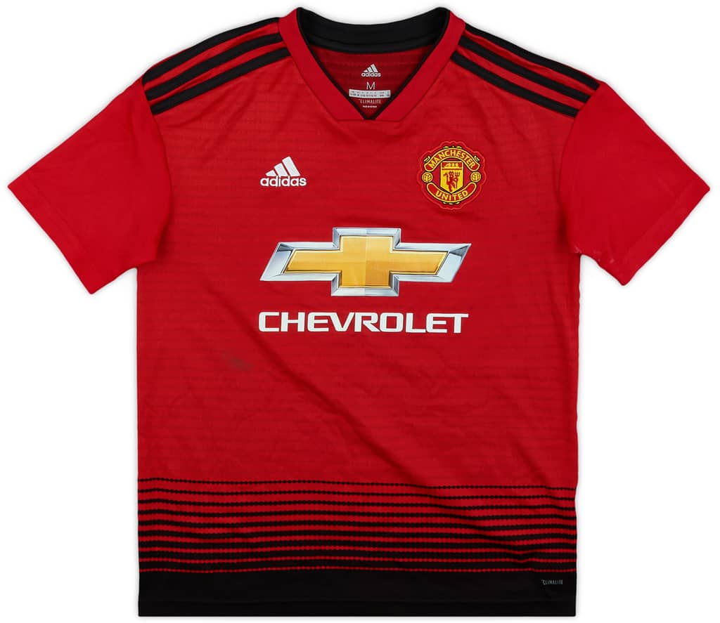 2018-19 Manchester United Home Shirt - 8/10 - (M.Boys)