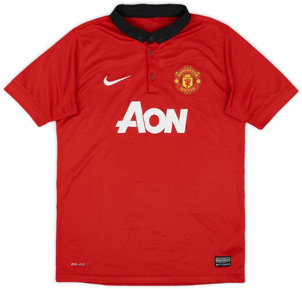 2013-14 Manchester United Home Shirt - 8/10 - (L.Boys)
