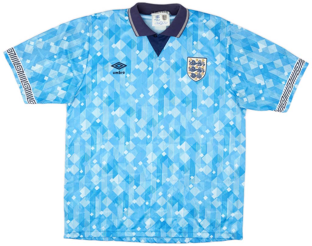 1990-92 England Third Shirt - 8/10 - (XL)