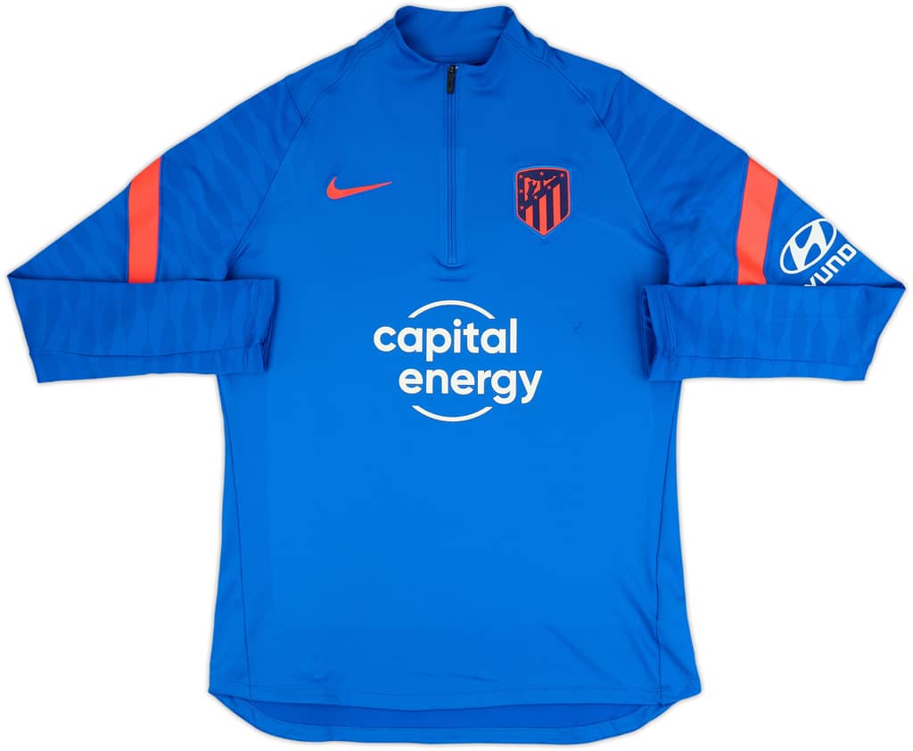 2021-22 Atletico Madrid Nike 1/4 Zip Training Top - 8/10 - (L)