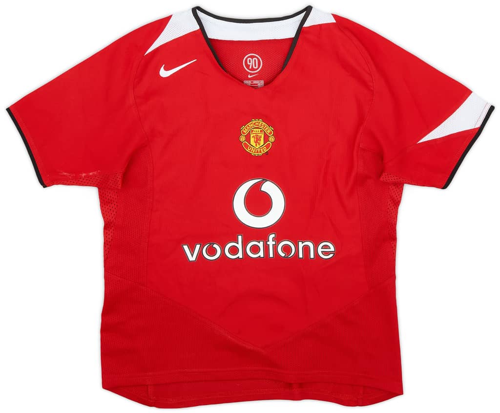 2004-06 Manchester United Home Shirt - 8/10 - (Women's XS)