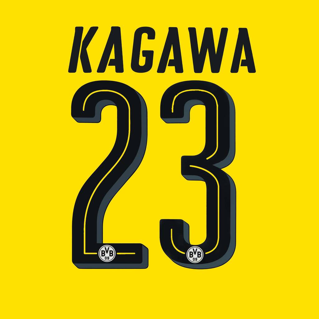 2016-18 Borussia Dortmund Home Kagawa #23 Name Set