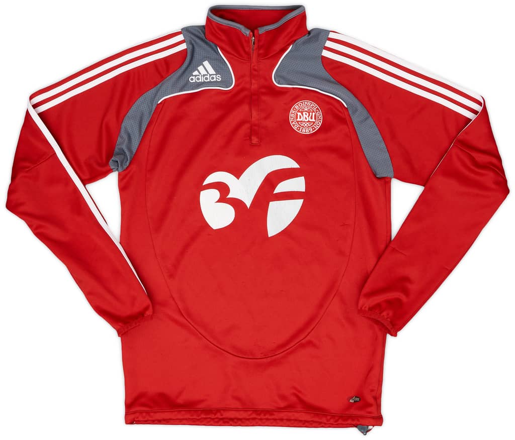 2007-08 Denmark adidas 1/4 Zip Drill Top - 6/10 - (M)
