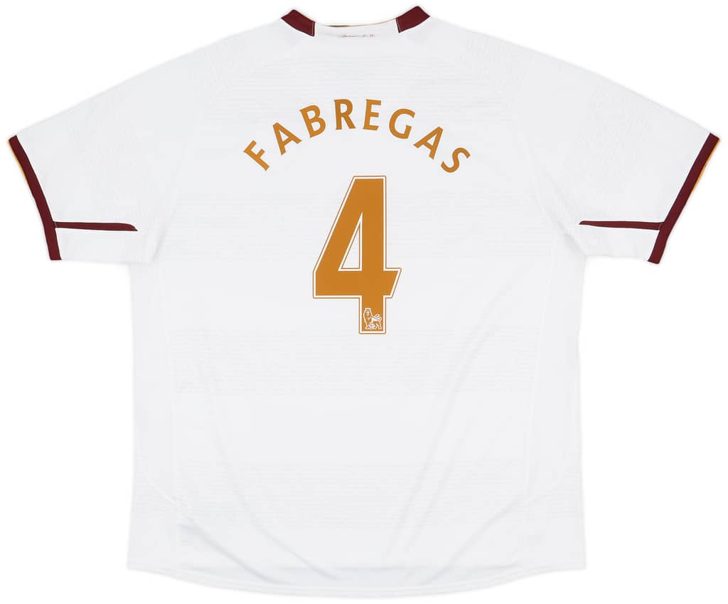 2007-08 Arsenal Away Shirt Fabregas #4 - 7/10 - (XXL)