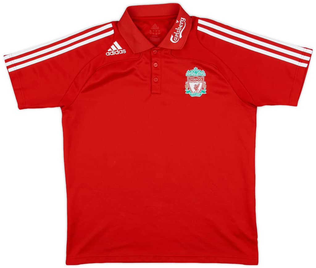 2008-09 Liverpool adidas Polo Shirt - 8/10 - (M)