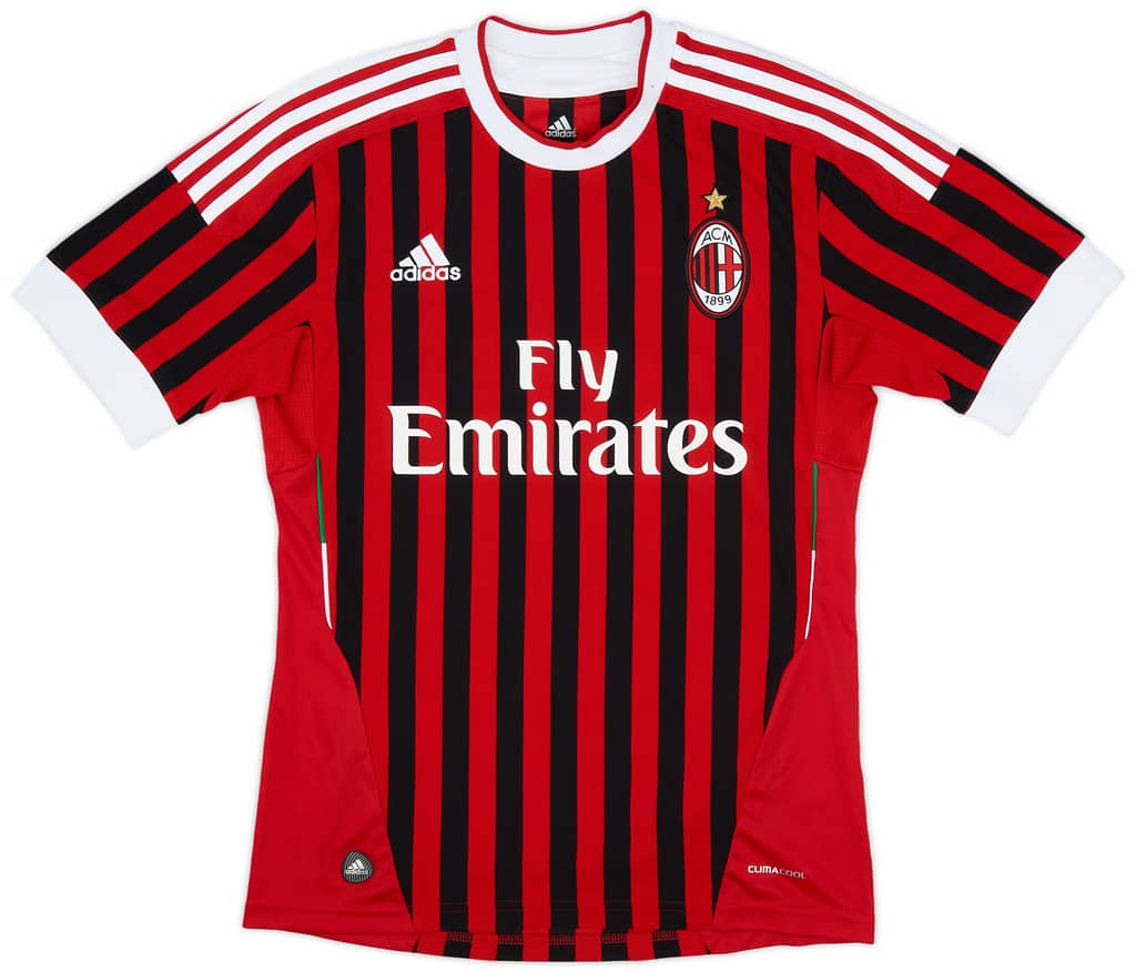 2011-12 AC Milan Home Shirt - 7/10 - (S)
