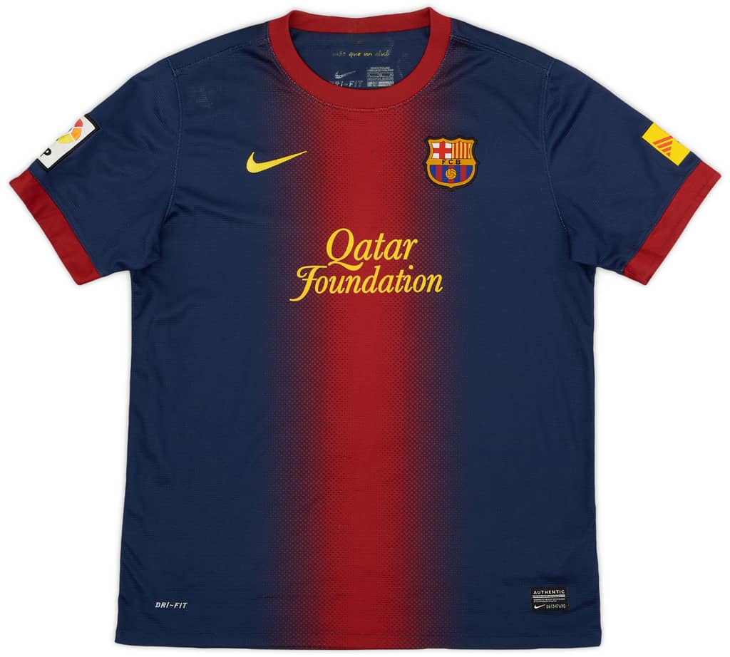 2012-13 Barcelona Home Shirt - 8/10 - (XL.Boys)