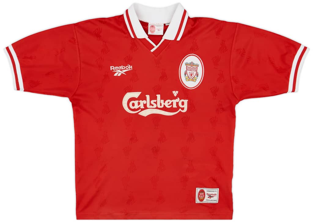 1996-98 Liverpool Home Shirt Carragher #23 - 8/10 - (M)