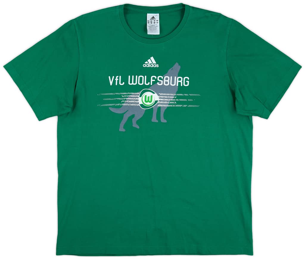 2010-11 Wolfsburg adidas Cotton Tee - 9/10 - (L)