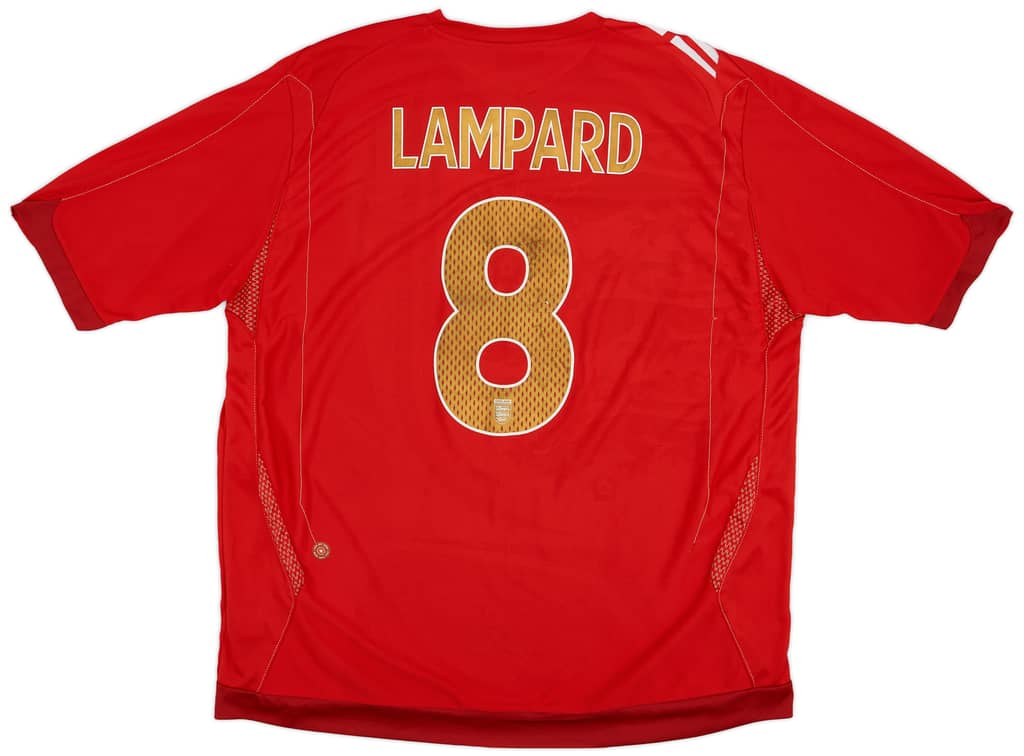 2006-08 England Away Shirt Lampard #8 - 6/10 - (XXL)