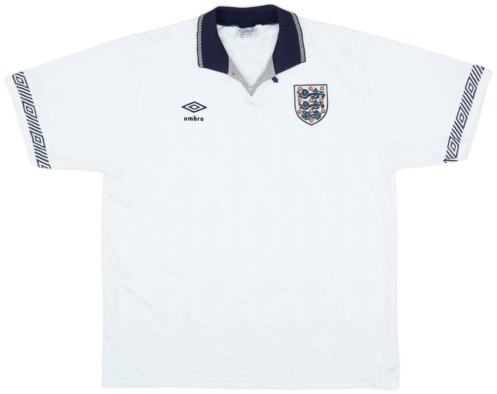 1990-92 England Home Shirt - 9/10 - (L)
