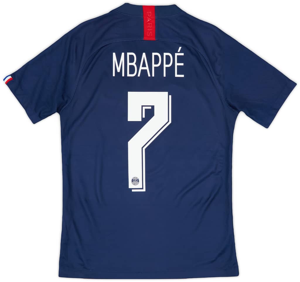 2019-20 Paris Saint-Germain Home Shirt Mbappe #7 - 6/10 - (S)