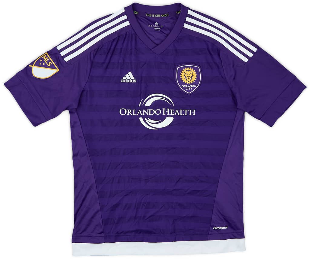 2015 Orlando City Home Shirt - 9/10 - (XL.Boys)