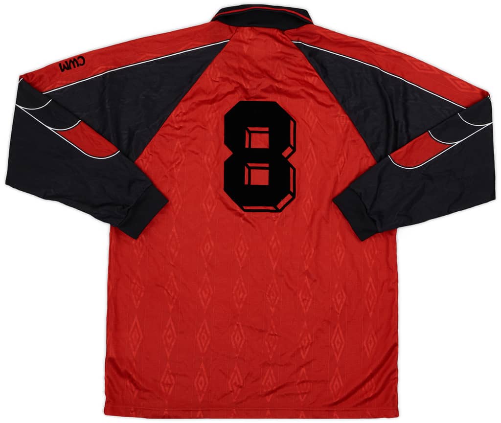 1990s Umbro Template L/S Shirt #8 - 9/10 - (XL)
