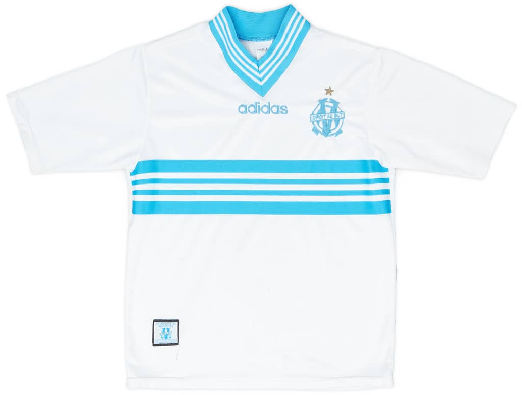 1996-97 Olympique Marseille Home Shirt - 9/10 - (XS)