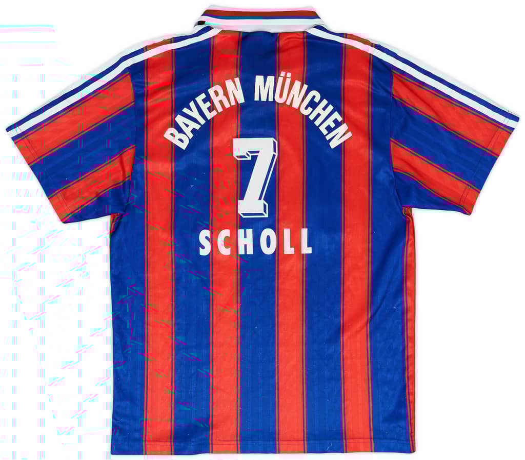 1995-97 Bayern Munich Home Shirt Scholl #7 - 5/10 - (S)
